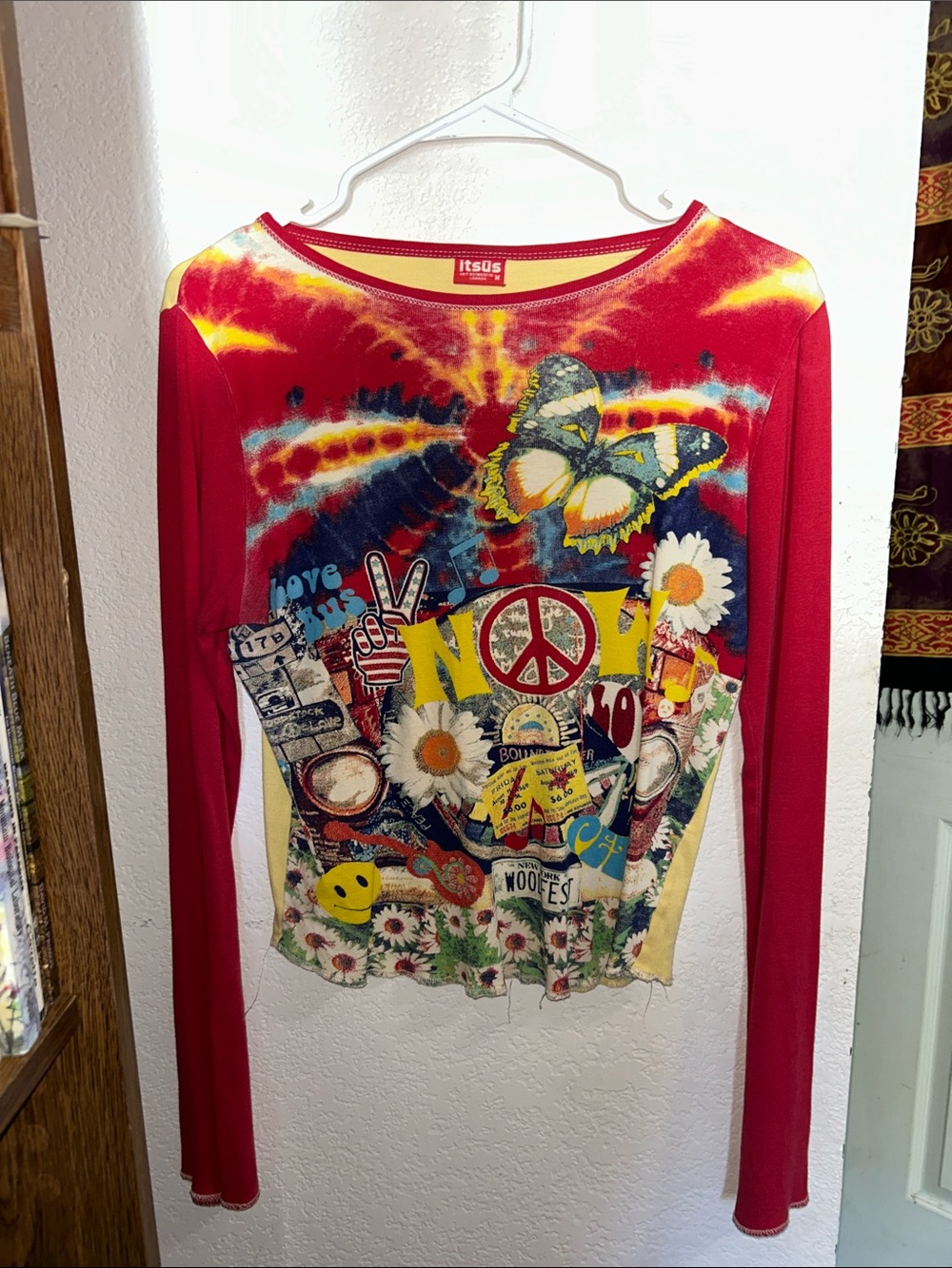 Vintage 1990s hippie itsus long sleeve M shirt